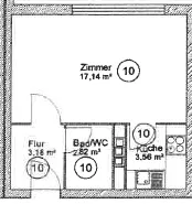 Nachmieter suchen für schöne 1 Zimmer Wohnung — photo 1
